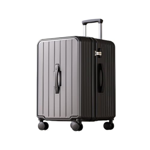 OZWYCY Rollkoffer Gepäckkoffer for Männer Und Frauen, Robuster Und Langlebiger Trolley-Koffer, Verdickte Passwort-Koffertasche for Herren Reisekoffer(Black,28in) von OZWYCY