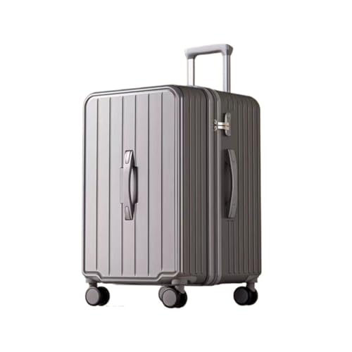 OZWYCY Rollkoffer Gepäckkoffer for Männer Und Frauen, Robuster Und Langlebiger Trolley-Koffer, Verdickte Passwort-Koffertasche for Herren Reisekoffer(Gray,22in) von OZWYCY