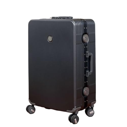 OZWYCY Rollkoffer Herren- und Damen-Koffer mit Aluminiumrahmen, Universalrad, Trolley-Koffer, Passwort-Box, Boarding-Koffer, Koffer Reisekoffer(Gray,20in) von OZWYCY