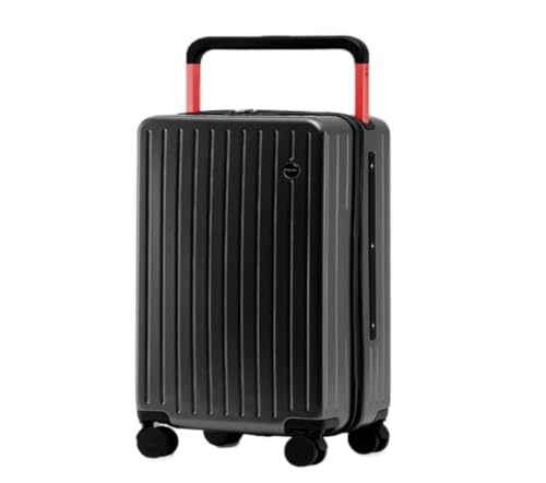 OZWYCY Rollkoffer Neuer Breiter Trolley-Koffer for Damen, 20-Zoll-Boarding-Code-Box, Leiser Universal-Gepäckkoffer for Herren Reisekoffer(Noir,26in) von OZWYCY