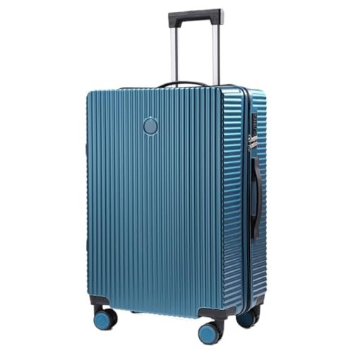 OZWYCY Rollkoffer Neuer Koffer, Kleiner Leichter Trolley-Koffer for Männer Und Frauen, Koffer-Passwort-Box 20 Zoll 24 Zoll Reisekoffer(Blue,20in) von OZWYCY