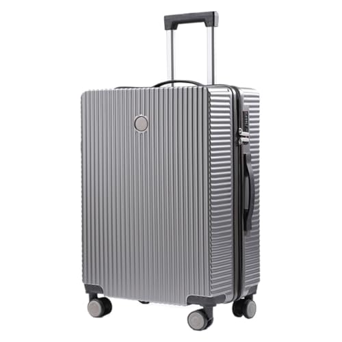 OZWYCY Rollkoffer Neuer Koffer, Kleiner Leichter Trolley-Koffer for Männer Und Frauen, Koffer-Passwort-Box 20 Zoll 24 Zoll Reisekoffer(Gray,24in) von OZWYCY