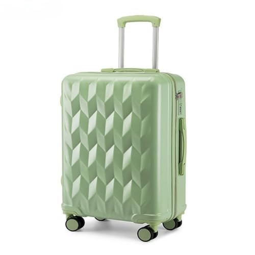 OZWYCY Rollkoffer Neuer Koffer Damen Robuster Und Langlebiger Trolley-Koffer Herren-Reisekoffer Boarding-Passwort-Koffer Ins Reisekoffer(Green) von OZWYCY