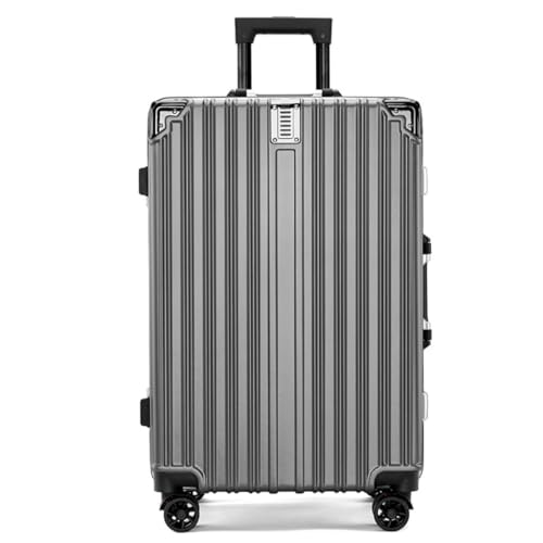 OZWYCY Rollkoffer Retro Antikollisions-Aluminiumrahmen-Trolley-Koffer Anti-Fall-Ladeanschluss-Koffer for Männer und Frauen Reisekoffer(G,22cm) von OZWYCY