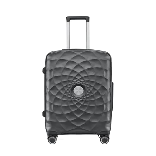 OZWYCY Rollkoffer Trolley-Koffer mit Aluminiumrahmen, Universalräder, 24-Zoll-Trolley-Koffer, 26-Zoll-Koffer for Männer und Frauen Reisekoffer(Gray,24in) von OZWYCY