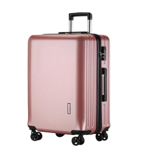 OZWYCY Rollkoffer Universal-Radkoffer 20-Zoll-Koffer mit großem Fassungsvermögen Boarding-Koffer Herren- und Damen-Trolley Reisekoffer(Pink) von OZWYCY