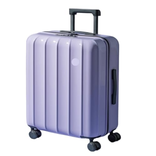 OZWYCY Rollkoffer Winter-20-Zoll-Boarding-Koffer for Damen, 24-Zoll-Koffer, Trolley-Koffer, Herren-Passwortbox Reisekoffer(Purple,24in) von OZWYCY