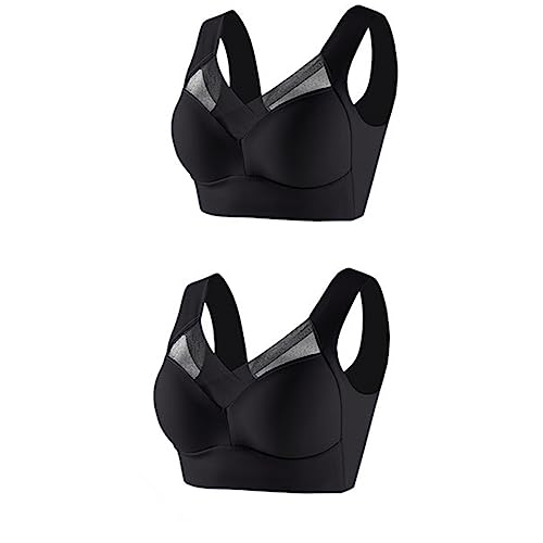 1/2/3/4/5 Stück Damen BH Bustier Ohne Bügel Soft-BH Klassische BH Komfort Träger Schlaf BH Stretch Sports Yoga BH Bustier Alltag Komfort BH Nahtloser BH Soft Bügelloser BH Bustier Unterwäsche von OZhenXiangZh