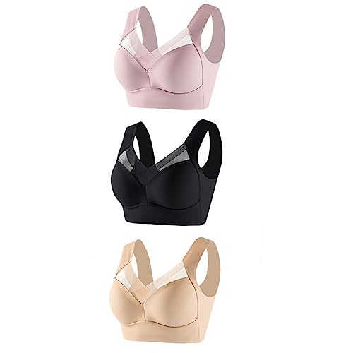 1/2/3/4/5 Stück Damen BH Bustier Ohne Bügel Soft-BH Klassische BH Komfort Träger Schlaf BH Stretch Sports Yoga BH Bustier Alltag Komfort BH Nahtloser BH Soft Bügelloser BH Bustier Unterwäsche von OZhenXiangZh