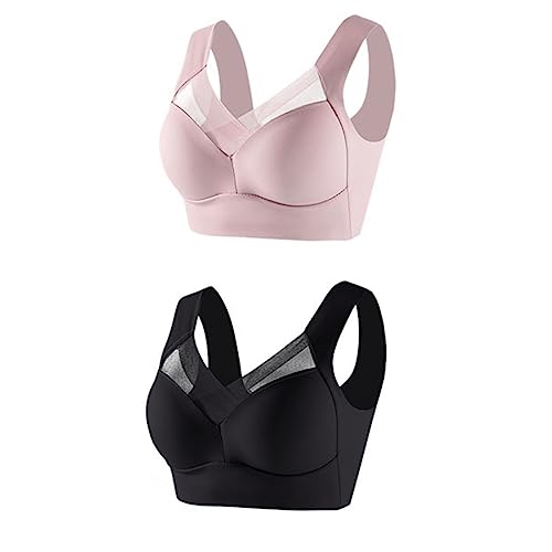 1/2/3/4/5 Stück Damen BH Bustier Ohne Bügel Soft-BH Klassische BH Komfort Träger Schlaf BH Stretch Sports Yoga BH Bustier Alltag Komfort BH Nahtloser BH Soft Bügelloser BH Bustier Unterwäsche von OZhenXiangZh