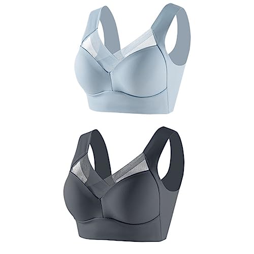 1/2/3/4/5 Stück Damen BH Bustier Ohne Bügel Soft-BH Klassische BH Komfort Träger Schlaf BH Stretch Sports Yoga BH Bustier Alltag Komfort BH Nahtloser BH Soft Bügelloser BH Bustier Unterwäsche von OZhenXiangZh