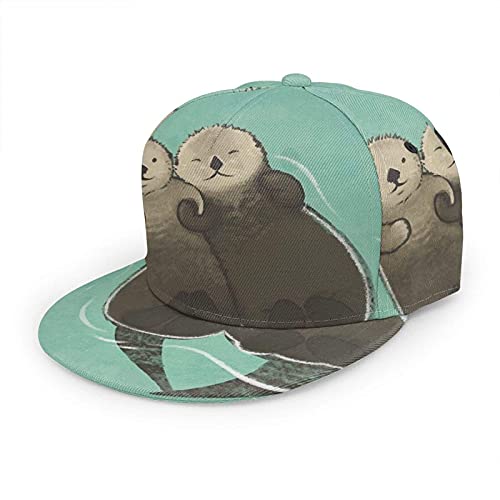 Oaieltj Unisex Baseball Cap Damen Herren Einstellbare Hip Hop Hut Mode Flache Schirmmütze Baseball Cap, Signifikant Otter, One size von Oaieltj