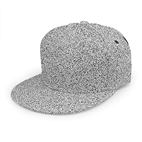 Oaieltj Unisex Baseball Cap Herren Damen Einstellbare Snapback Trucker Hat Mode Hip-Hop Baseball Cap, Silber Glitter, One size von Oaieltj
