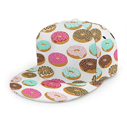 Oaieltj Unisex Baseball Cap Herren Damen Verstellbare Snapback Trucker Mütze Mode Hip-Hop Baseball Cap, Süßer Donut, One size von Oaieltj