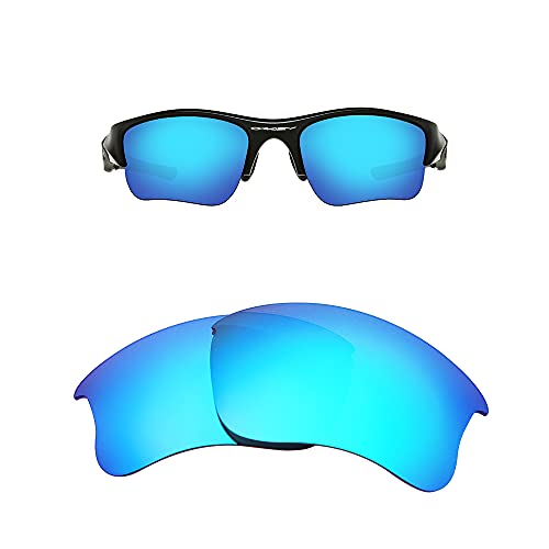 FOOUS Ersatz-Brillengläser für Oakley Flak Jacket XLJ Spiegel Polarisiert Sonnenbrille Blau Verschiedene Optionen von Oak&ban