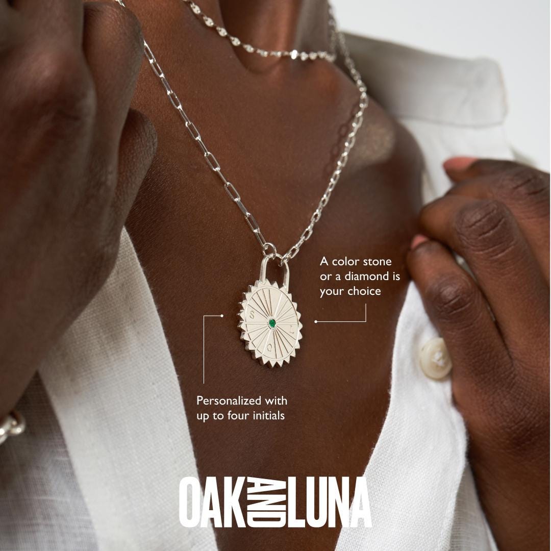 Initialien Halskette | Eiche Und Luna 925Er Silber, Gold Vermeil Mit Diamant Oder Zirkonia Personalisiertes Muttertagsgeschenk Initialien Halskette | Eiche Und Luna 925Er Silber, Gold Vermeil Mit Diamant Oder Zirkonia Personalisiertes Muttertagsgeschenk von OakAndLuna