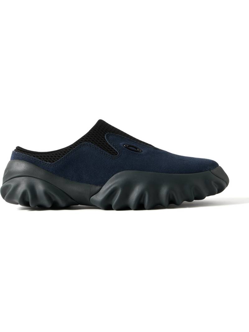 Oakley Factory - Brain Dead Chop Saw Logo-Embellished Mesh and Suede Slip-On Sneakers - Men - Black - US 9 von Oakley Factory