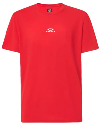 Oakley Bark Herren-T-Shirt, kurzärmelig, Feuerrot, L von Oakley
