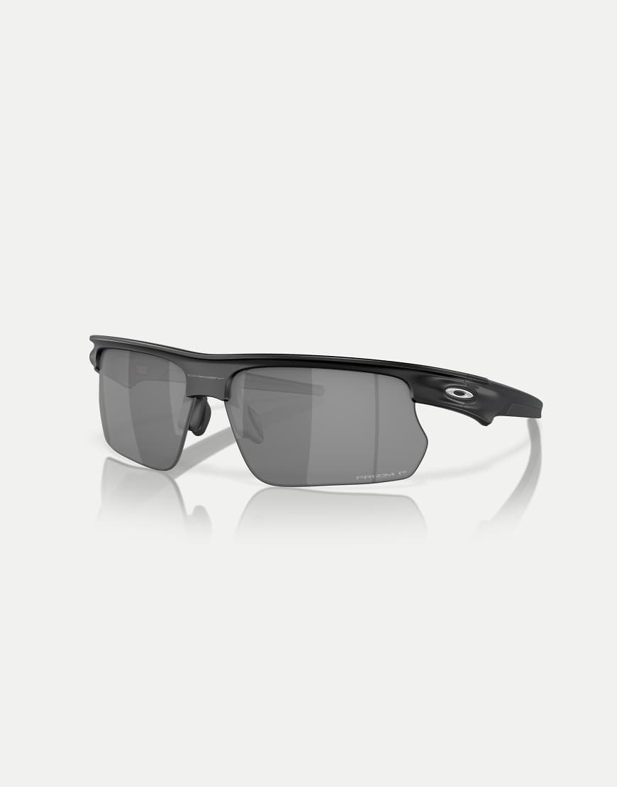 Oakley - Bisphaera - Rechteckige, polarisierte Sonnenbrille in Mattschwarz mit verspiegelten schwarzen Gläsern Oakley - Bisphaera - Rechteckige, polarisierte Sonnenbrille in Mattschwarz mit verspiegelten schwarzen Gläsern von Oakley