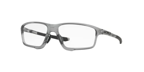 Oakley Crosslink Zero OX8080 808004 58MM Polished Grey Shadow Square Eyeglasses for Men + BUNDLE With Designer iWear Complimentary Eyewear Kit von Oakley