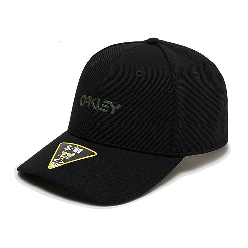 Oakley Unisex 6 Panel METALLIC Hut, Blackout, L-XL von Oakley