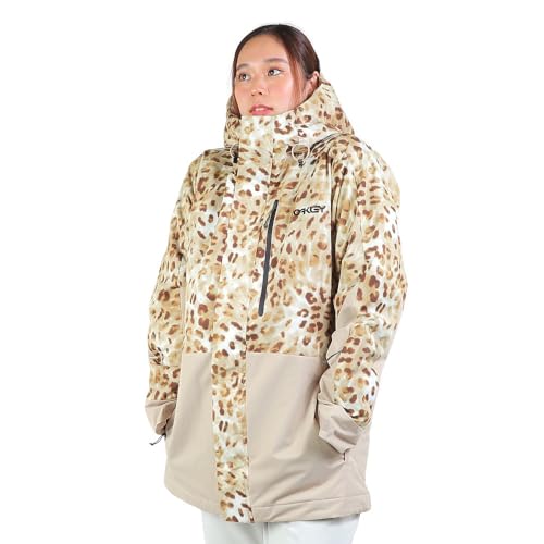 Oakley Damen Thermonuclear Protection Throwback Thursday Isolierte Jacke, Cheeta Td Print, L von Oakley