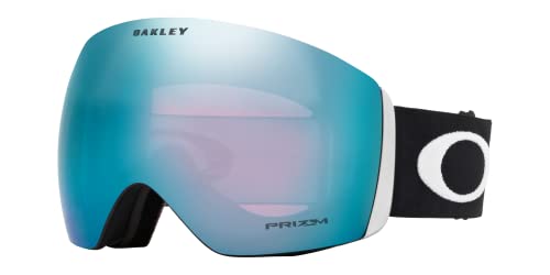 Oakley Erwachsene Snowboardbrille Flight Deck PRIZM Sportbrille, Schwarz (Matte Black/Prizmsapphireiridium), L von Oakley