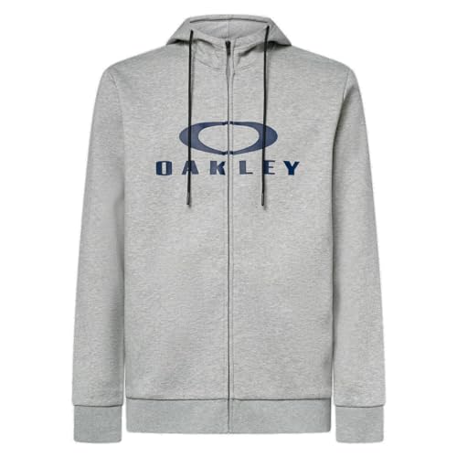 Oakley Herren Bark Full Zip Hoodie 2.0, Granit Hthr/Fathom, Large von Oakley