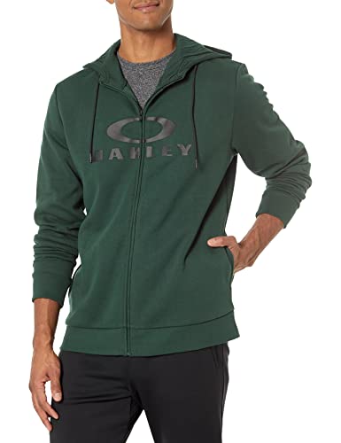 Oakley Herren Bark Kapuzenpullover mit durchgehendem Reißverschluss 2.0, Hunter Green (Helm), XXL von Oakley