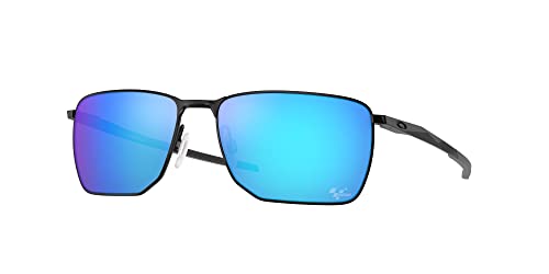 Oakley Herren Ejector Sonnenbrille, Satin Black/Prizm Sapphire, Standard von Oakley