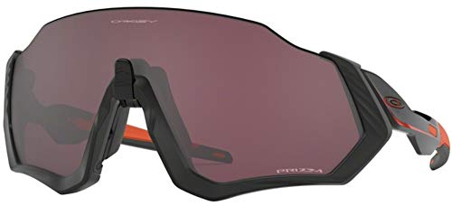 Oakley Herren Flight Jacket OO9401 Sonnenbrille, Schwarz (Matte Black / Prizm Road Black), 137 von Oakley