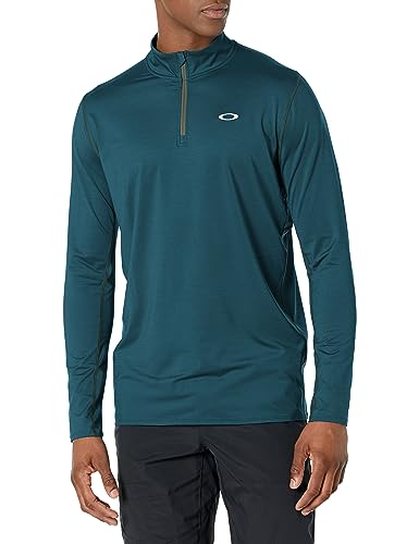 Oakley Herren Gravity Range Quarter Sweatshirt, Oil Blue Heather, XX-Large von Oakley