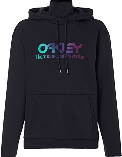 Oakley Herren Rider Long 2.0 Hoodie, Schwarz/Weiß, X-Large von Oakley