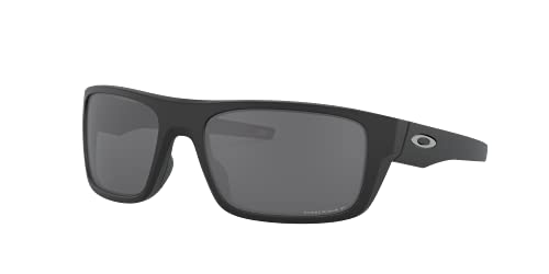 OAKLEY Herren Sonnenbrille Drop Point 936708, Schwarz (Matte Black/Prizmblackpolarized), 61 von Oakley