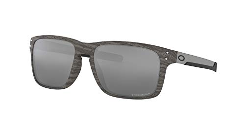 Oakley Herren Holbrook Mix 938404 Sonnenbrille, Schwarz (Woodgrain), 57 von Oakley