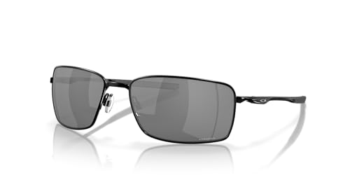 Oakley Herren Square Wire 407513 60 Sonnenbrille, Schwarz (Polished Black/Prizmblack) von Oakley