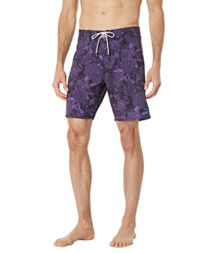 Oakley Herren Standard Dark Floral 18 Rc Boardshorts, Violette Blume, von Oakley