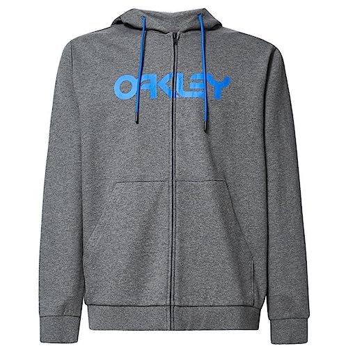 Oakley Herren Teddy-Kapuzenpullover mit Reißverschluss Sweatshirt, New Athletic Grey/Ozon, L Oakley Herren Teddy-Kapuzenpullover mit Reißverschluss Sweatshirt, New Athletic Grey/Ozon, L von Oakley