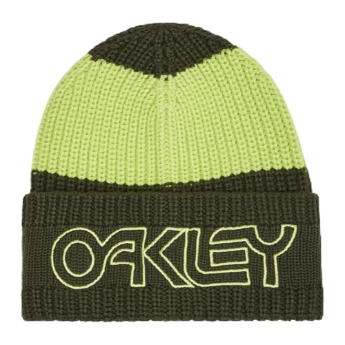 Oakley Herren Thermonuclear Protection Deep Cuff Beanie-Mütze, Doppelt grün, Einheitsgröße von Oakley