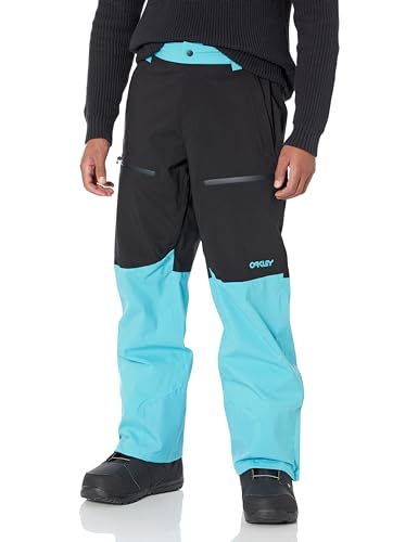 Oakley Herren Thermonuclear Protection gefütterte Shell 2.0 Lässige Hose, Schwarz/Hellblau, Klein von Oakley