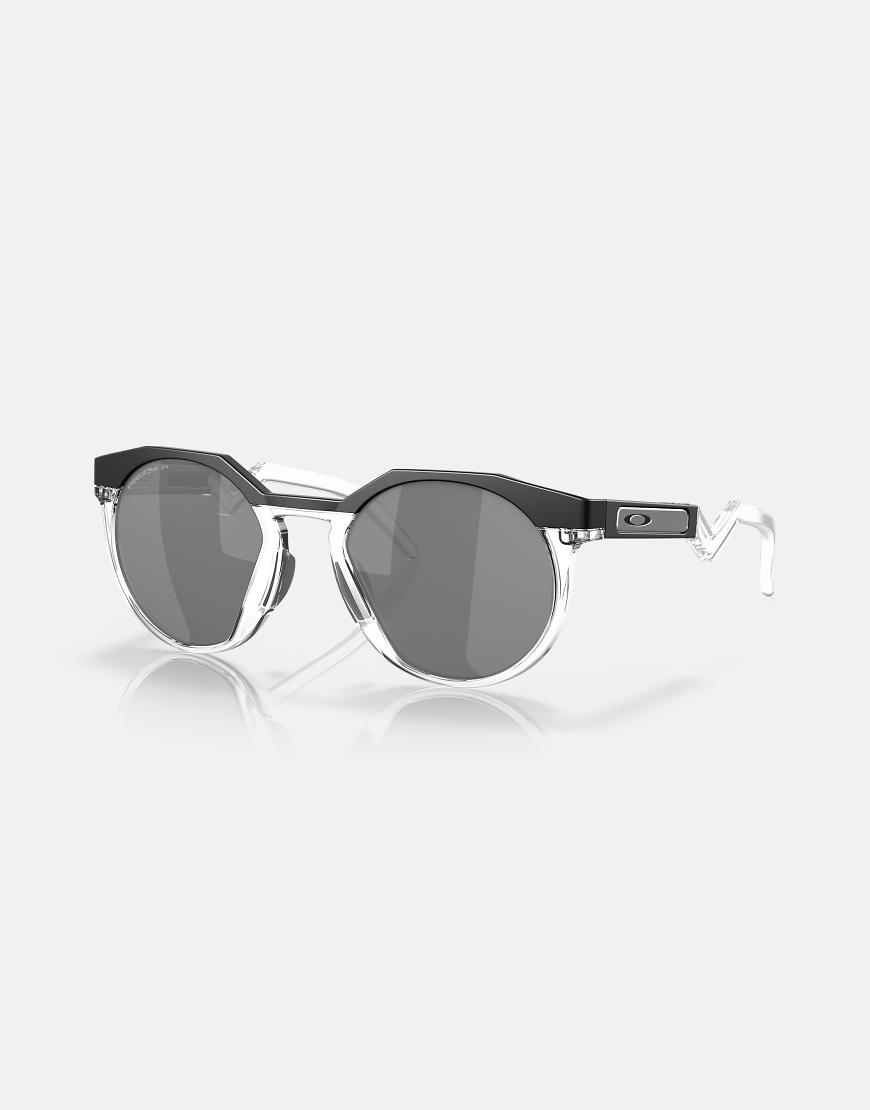 Oakley - Hstn - Runde polarisierte Sonnenbrille in Mattschwarz mit grau verspiegelten Gläsern Oakley - Hstn - Runde polarisierte Sonnenbrille in Mattschwarz mit grau verspiegelten Gläsern von Oakley
