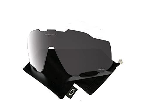 Oakley Original Jawbreaker Ersatzgläser für Männer und Frauen + Set mit Oakley Mikrofasertuch Tasche, Prizm Black Iridium, von Oakley