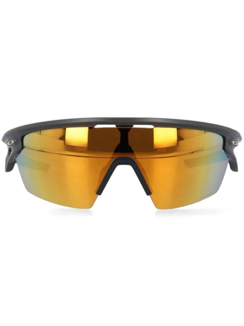 Oakley Sphaera Sonnenbrille mit Shield-Gestell - Schwarz von Oakley