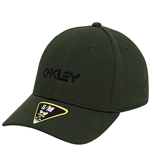 Oakley Unisex 6 Panel Metallic Mütze, Dunkler Pinsel, S-M von Oakley