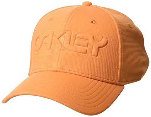 Oakley Unisex-Erwachsene 6-Panel Stretch Hat Geprägt Baseballkappe, Orange-Soft Orange, S/M von Oakley