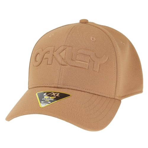 Oakley Unisex-Erwachsene Geprägte Stretchmütze mit 6 Paneelen Verschluss, Coyote, L/XL von Oakley