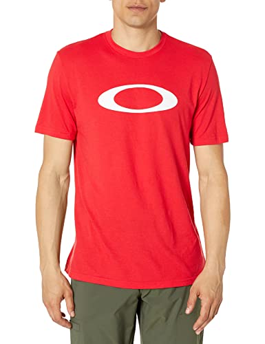 Oakley Unisex-Erwachsene O-Bold Ellipse T-Shirt, Rote Linie/Weiß, XXL von Oakley