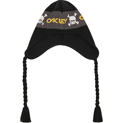 Oakley Unisex-Erwachsene Tc Skulls Flaps Beanie, Blackout, One Size von Oakley