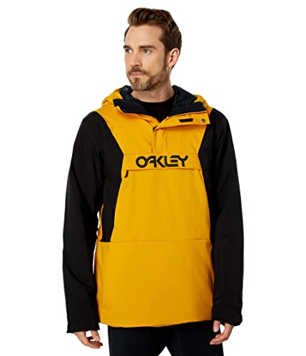 Oakley Unisex-Erwachsene Thermonuclear Protection Throwback Thursday Isolierte Anorakjacke Tech Jacke, Bernsteingelb/Verdunkelung, M von Oakley