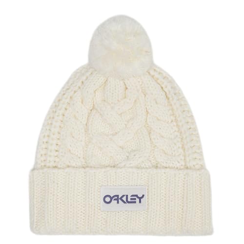 Oakley Damen Harper Pom Beanie-Mütze, Weiß (Arctic White), Einheitsgröße von Oakley